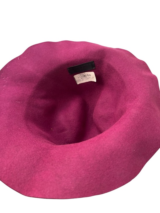 Burberry Magenta Wide-Brim Felt Floppy Hat